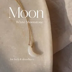 Manifest your dreams with this White Moonstone Luna pendant. It is a powerful charm for good fortune in love and business, as well as success and abundance.