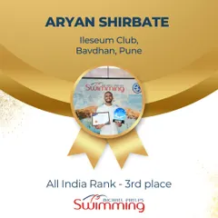 Congratulations to Coach Aryan Shirbate from The Ileseum Club in Bavdhan, Pune, for achieving the 3rd place All-India Rank. His expert guidance is a key part of our success in Pune.
