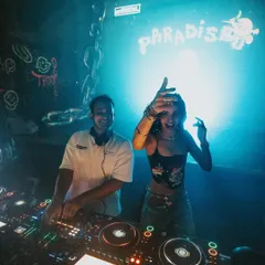 A high-energy moment from the Monkey Shoulder 'SYNC' event. These brand-led parties are always well-produced and draw a crowd that's ready to dance.