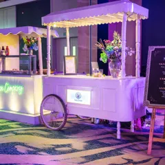 We believe in creating unique experiences at every touchpoint. These charming food and beverage carts provided guests with delightful treats while adding to the overall aesthetic of the event.