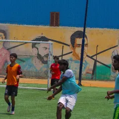 The follow-through moment after a strike, showing the player's balance and form. Each movement is analyzed to maximize performance.