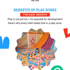 Play is not just fun, it's essential for development. This series of graphics explains the many benefits of play zones for a child's growth.