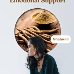 For times when you need emotional balance, Shatavari is the herb we recommend. Known as the 'queen of herbs', it helps balance hormones and provides gentle emotional support, making it particularly beneficial for women's health.