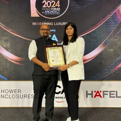 Receiving the iGen "Top 50 under 40" award. We are grateful to Architect and Interiors India and the ITP Media Group for this incredible platform that celebrates design excellence.