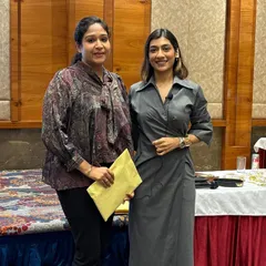 With one of the attendees at my Raipur workshop. Each session is about personal connection and helping women on their unique journey to confidence.