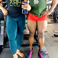 Another angle showcasing the results of consistent leg day training. We focus on exercises that build both size and definition in the quadriceps and surrounding leg muscles.