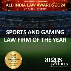 We are proud to be named the Sports and Gaming Law Firm of the Year by Asian Legal Business (ALB) India Law Awards 2024. This award recognizes our specialized expertise and leading position in this dynamic sector.