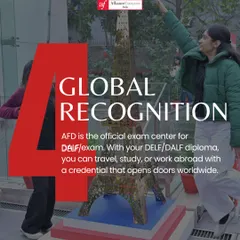 With a DELF/DALF diploma from our official exam center, you gain a credential that opens doors worldwide. This global recognition allows you to confidently pursue travel, study, or work opportunities abroad.