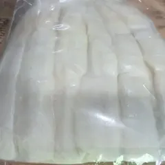 This is a larger pack of sliced fermented bamboo shoots. It’s a versatile ingredient that adds a sour, distinct taste to many Northeast Indian dishes.