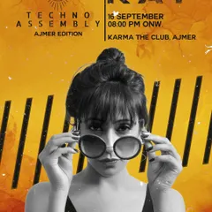 The official poster for the 'Techno Assembly' in Ajmer. This event was all about pure, underground techno, showcasing a different side of my musical range.