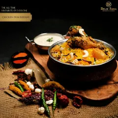 The all-time favorite of everyone, our Chicken Dum Biryani. Aromatic, flavorful, and cooked with the perfect 'dum' technique.