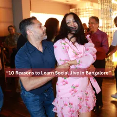 This image is the cover for our "10 Reasons to Learn Social Jive" series. Jive is the ultimate social dance, and we're here to show you why it should be at the top of your list.