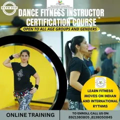 Become a certified Dance Fitness Instructor with our online training program. The course is open to all age groups and genders, teaching you how to lead classes with moves set to both Indian and international rhythms.
