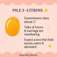 What's coming in your love life? This 'Pick Your Crystal' reading reveals the energy heading your way, whether it's a new romantic spark with Rose Quartz, healing with Amethyst, or commitment with Citrine.