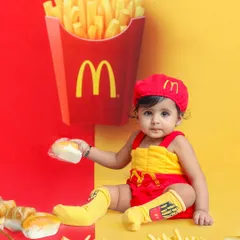 I'm lovin' it. This McDonald's-themed shoot is a quirky and colorful option, perfect for capturing a fun and playful portrait.