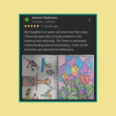 Seeing tangible improvement is one of the most rewarding parts of teaching. This parent shares their 8-year-old daughter's progress in drawing and coloring, a result of our team's understanding and accommodating approach.