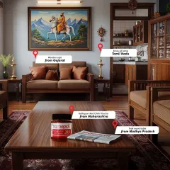 Our collection captures the essence of India's heartland, featuring the fiery Kolhapuri Red Chilli Thecha from Maharashtra and the unique Thecha Masala from Madhya Pradesh.