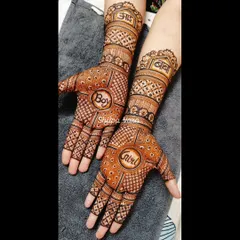 A fun and playful design for a gender reveal or baby shower, with 'Boy' on one hand and 'Girl' on the other, along with 'Aai' and 'Baba' on the arms.