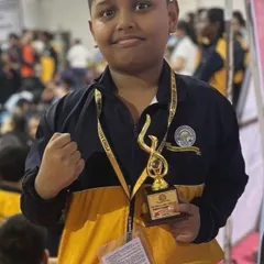 This is Nidharsh Sriram, who bagged a Gold Medal at the CISCE National Level Boxing Championship in Ranchi. His victory in the Under 14 category is a result of relentless training.