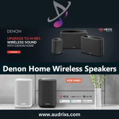 We offer the complete Denon Home series of wireless speakers. This allows us to build a flexible and scalable high-resolution audio system throughout your home, ensuring you can play any song in any room, or the same song everywhere, with perfect synchronization.