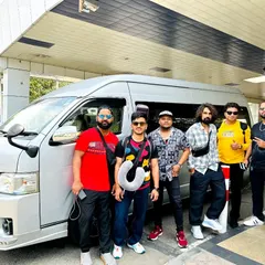 Arrived and ready to rock Colombo. We travel as a complete unit with our gear, prepared to set up and perform anywhere in the world.
