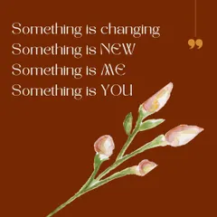 Something is changing, something is new. A teaser graphic hinting at the exciting new project I was working on: building my dream studio from scratch.