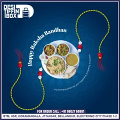 I love celebrating Indian festivals with my customers. This graphic is a warm wish for a Happy Raksha Bandhan, featuring a festive thali to mark the occasion.