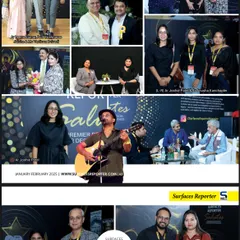 I was honored to be featured in Surfaces Reporter, a leading magazine for architecture and design. This collage from the publication highlights moments from an industry event I attended.