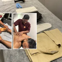 A glimpse of our therapy setup at Rewind Fitness. We provide everything needed for post workout recovery, including Abhyangam massage and other therapies to soothe sore muscles.