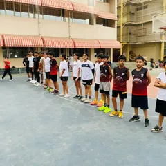 The team lines up after a match, a moment to reflect on the game and show respect for the opponent.