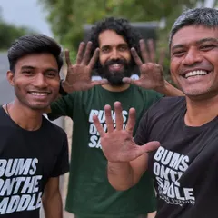 The Bangalore cycling community is thriving. It was fantastic to see a massive turnout for the Turahalli 13 (T13) race, with our friends from Bums on the Saddle providing technical support.