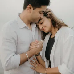 This is what 14 years of love looks like. For me, the most beautiful moments are often the quietest ones. A gentle touch, a shared breath, the feeling of being completely safe in each other's arms on a serene Mumbai beach.