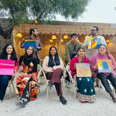 A happy group from one of my Sip and Paint events! We had people who hadn't picked up a brush since school, and they all left with a masterpiece. It’s a perfect way to unwind, socialize, and create something beautiful together.