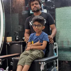 A photo with Agniv after his haircut. He's rocking his new style with confidence.