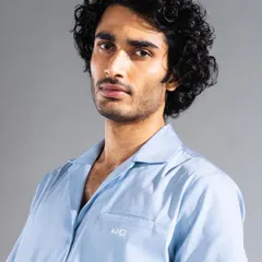 A clean and simple grooming style for a commercial menswear shoot. We provided subtle skin correction and light hair styling to achieve a natural and effortless look.