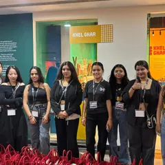 Our student volunteers at the prestigious FDCI Fashion Show at The Kunj, gaining real-time experience in event coordination and backstage management.