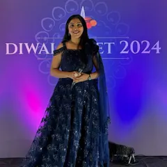 Dressed for the occasion at the Diwali Meet 2024. For galas and festive corporate events, I bring a touch of elegance and warmth, creating a celebratory atmosphere while professionally hosting the evening's proceedings.
