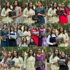 Graduation day is a proud moment for all of us. This collage shows my happy, certified students, ready to take on the professional world. Completing the course is a huge milestone, and I wish them all a successful career.