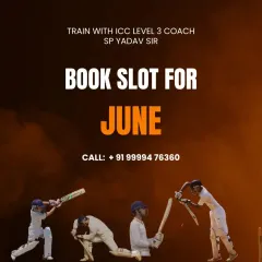 Limited slots are available for my June batch. If you are serious about taking your game to the next level, this is your chance. Call the number to book your personal training slot now.