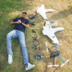Chilling with my fleet of custom-built FPV drones and RC planes. My course covers a wide range of aerial vehicles, giving you a comprehensive understanding of the hobby and profession.