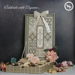 Celebrate with elegance this festive season. This hamper features a beautifully designed tray and a matching box filled with traditional sweets and dry fruits, perfect for Diwali gifting.