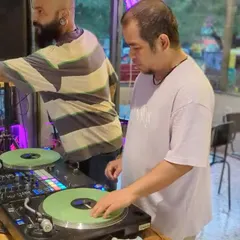 Me and my brother on the decks. Collaboration is a huge part of the music world, and it's always great to share the stage.