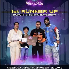A proud moment for our studio. Our instructor Neeraj and his student Ranveer were the 1st Runner Up in the Guru & Shishya category at our national level competition, Genre 4.0.