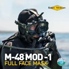 The Kirby Morgan M-48 MOD-1 full-face mask offers unparalleled versatility for professional divers. Its modular pod system allows for quick changes between open circuit, rebreathers, and communications gear, ensuring the operator is prepared for any underwater scenario.