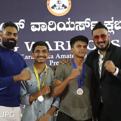 Another group of our victorious fighters posing with their medals. Each one of them fought with skill and determination.