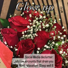 The 'Mind Glow Up' is about decluttering your social media feed and ensuring you get 8 hours of quality sleep daily for mental relaxation.