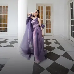 An architectural masterpiece by Amit Aggarwal. The structured silhouette and metallic fabric of this gown create a modern, powerful statement. I kept the styling minimal to let the dress be the hero.