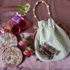 A clear, bright photo of the Diwali gift set. This hamper is designed to be a complete festive package, perfect for sharing joy during the holiday season.