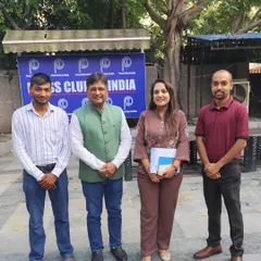 With fellow members of the All Delhi Kickboxing Association's Governing Body at the Press Club of India. We are focused on strategic planning to provide the best opportunities for our athletes.