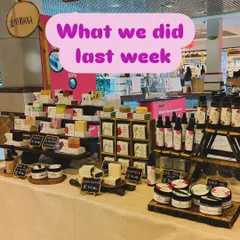 Our stall at the Jumeirah Town Centre in Dubai. We had an amazing time meeting so many new faces and sharing our handcrafted soaps, mists, and scrubs with the community there.